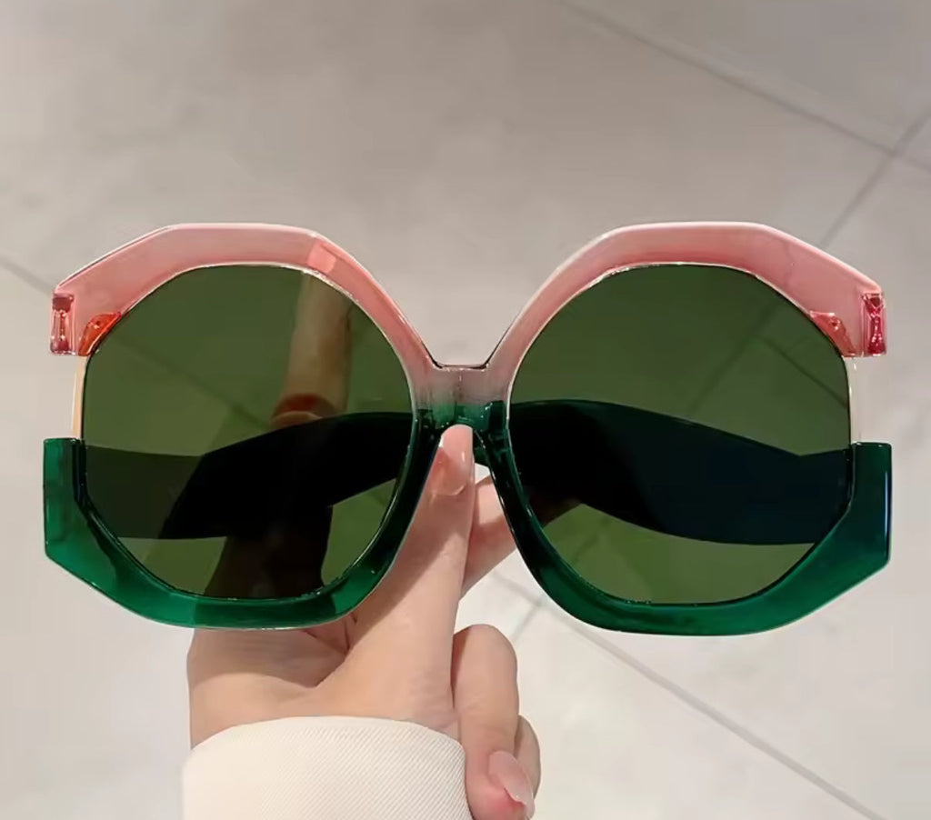 Lush Statement Sunglasses - Durable Resin & Metal Unisex Design - Lightweight