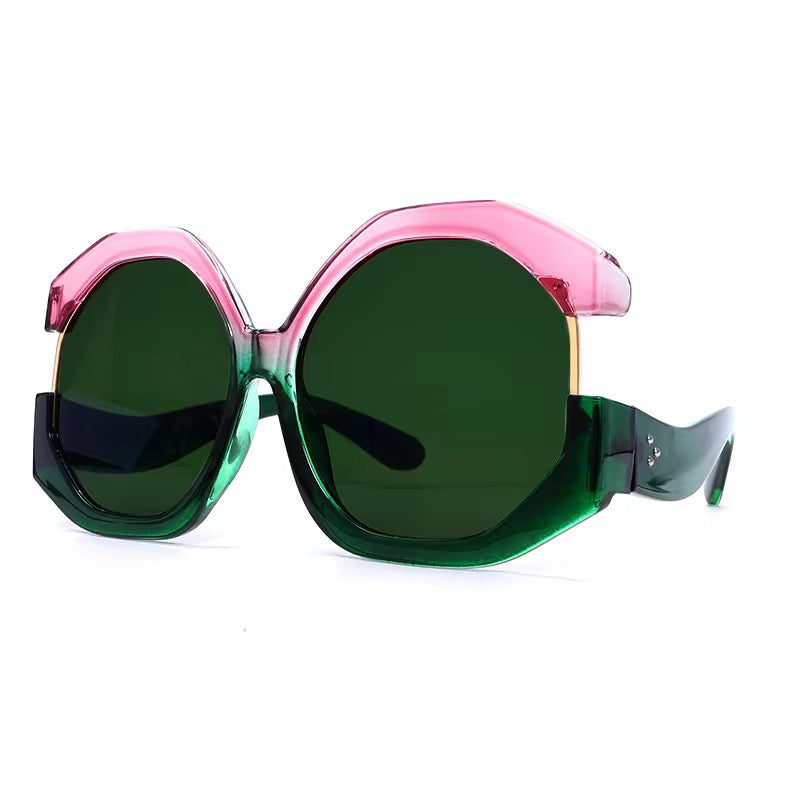 Lush Statement Sunglasses - Durable Resin & Metal Unisex Design - Lightweight